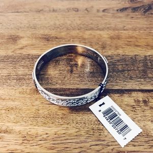 New Coach Silver Bangle